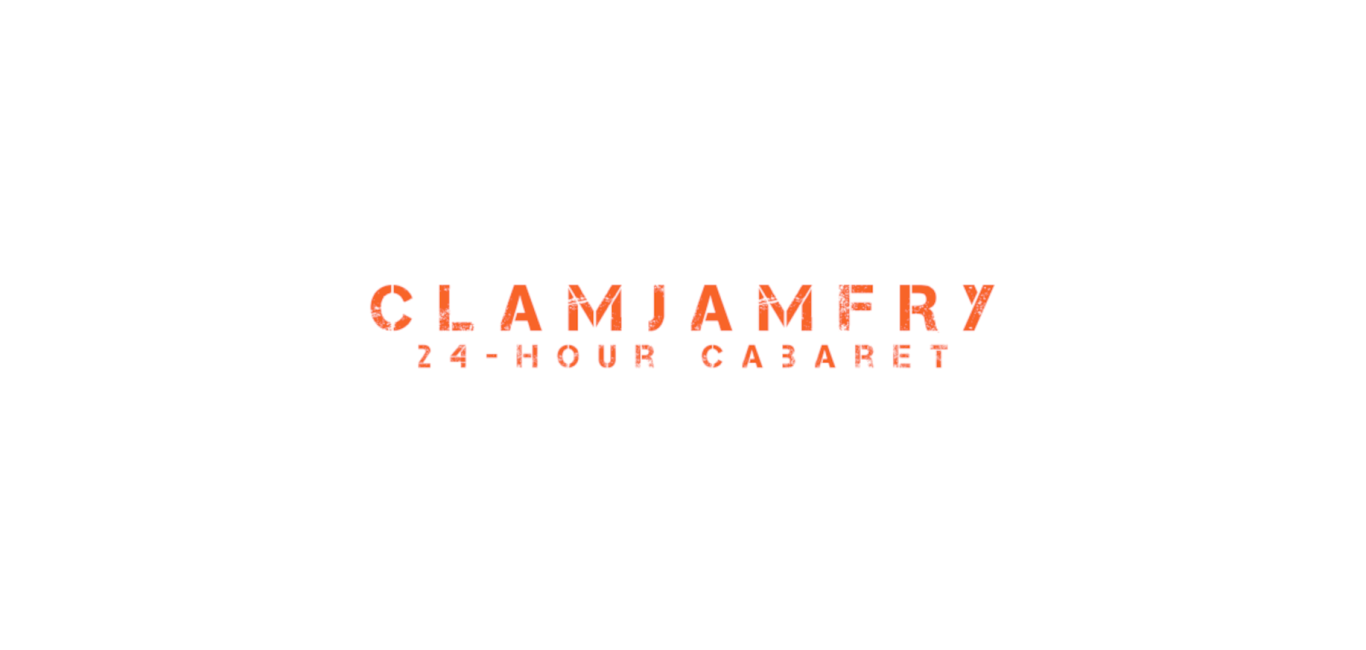 Clamjamfry header WHITE HALF SHAPE2